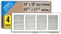 Fits 24x10 Duct Opening | Steel Return Air Grille by Handua | Vent Cover Grill by Handua