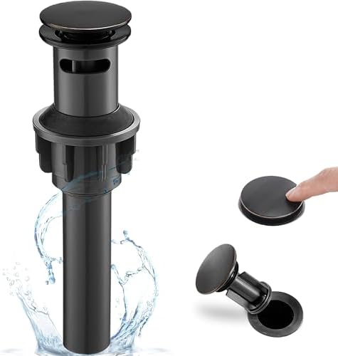 Oil Rubbed Bronze Pop Up Drain for Bathroom Sink, High Sealing Bathroom Sink by HOIGY