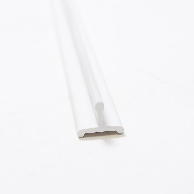 Quality White Vinyl Sliding Door Track – 72", Durable Smooth Glide, Flat White - Image 5