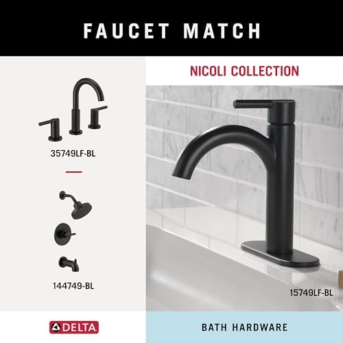 Delta Pivoting Toilet Paper Holder | Matte Black | Wall Mount | Nicoli Bathroom - Image 6