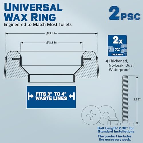 NEEXAN Extra Thick Toilet Wax Ring Kit - Image 4