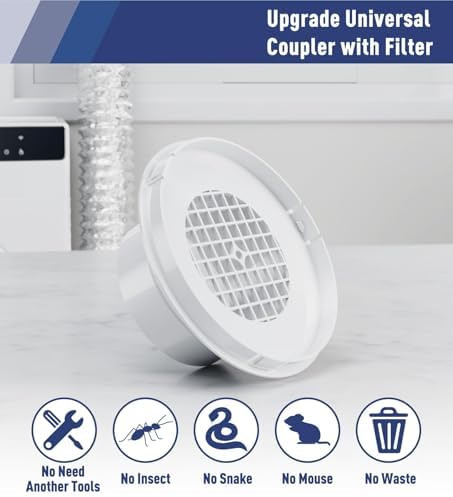 LEOPO 4" Dryer Vent Windows Kit - Image 3