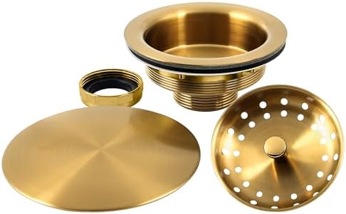 LQS Kitchen Sink Drain Assembly, Sink Drain Basket Strainer, Stainless Steel - Image 6