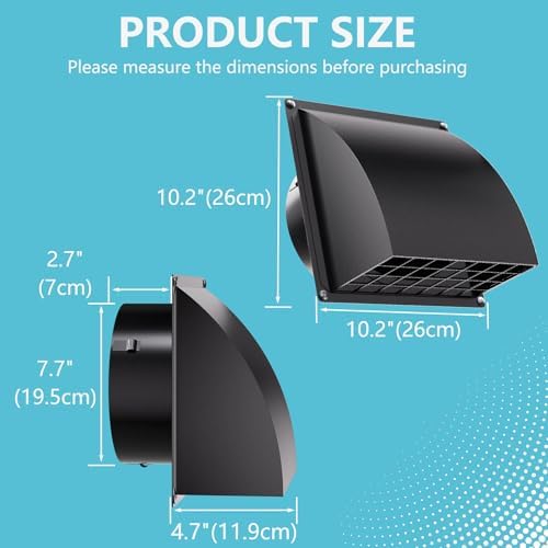 HG Power 8 Inch Wall Vent Cover - Image 4