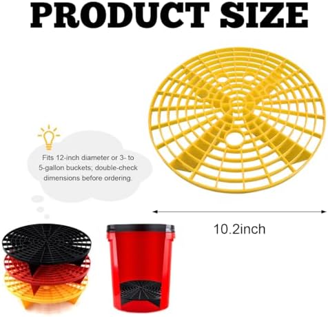 Yourkar 2 PCS Car Wash Bucket Inserts, Plastic Vehicle Wash Bucket Insert - Image 2