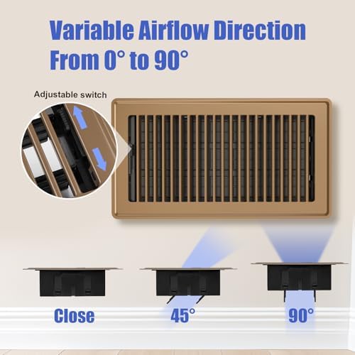 6x12 Floor Register, 2 Pack Heavy Duty Steel Floor Vents Covers - Image 4