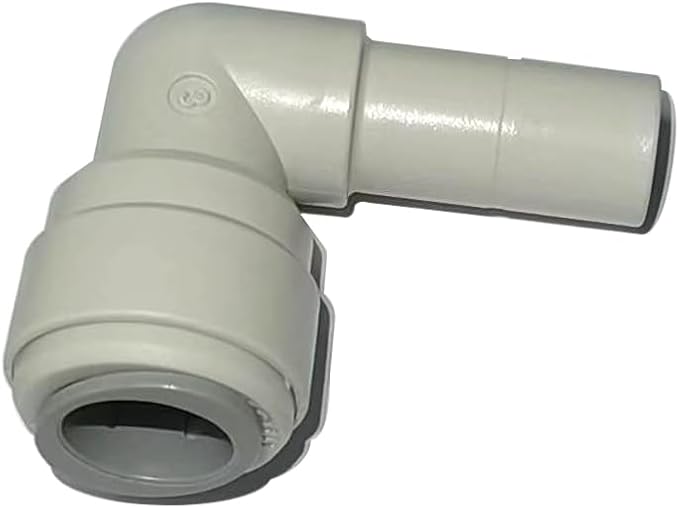Elbow 3/8" Stem adapter to 1/2 O.D. Tube Quick Connector Fitting, push to - Image 2