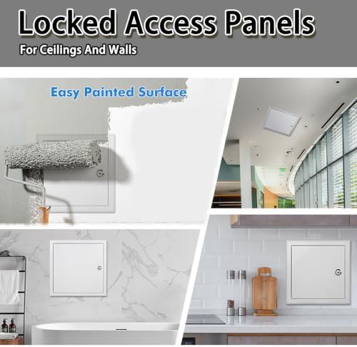 Black Aluminum Access Door 6x14in Concealed Inspection Panel - Image 7