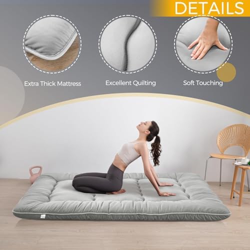 MAXYOYO 6" Extra Thick Japanese Floor Mattress Full Folding Futon Mattress - Image 4