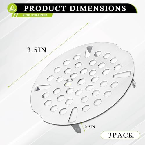 3-Pack 3.5 Inch Sink Drain Cover Fits Most of 3-Tier Sinks - Image 4