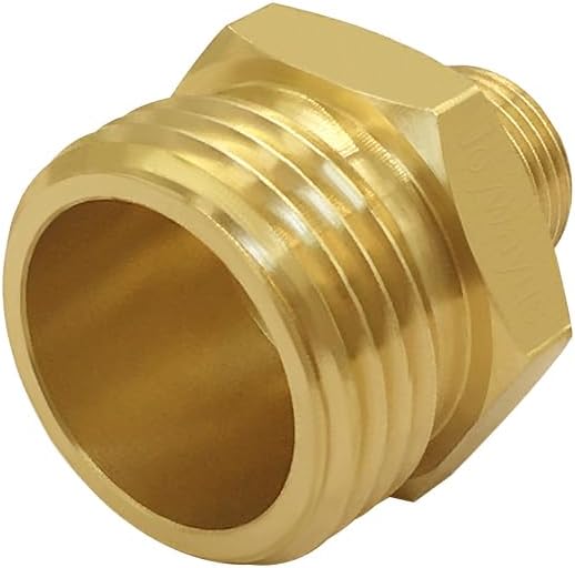Joywayus 2PCS 3/4 GHT Male to 3/8 Compression Male Thread Adapter Pipe Fitting - Image 4
