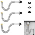 3PCS Kitchen Sink Drain Kit 304 Stainless Steel Sink Drain Pipe by Unknown