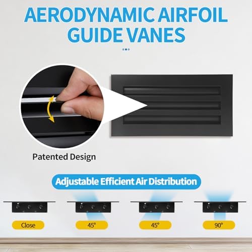 14x6 Modern AC Vent Cover, Decorative Air Vent Register Grille - Image 2