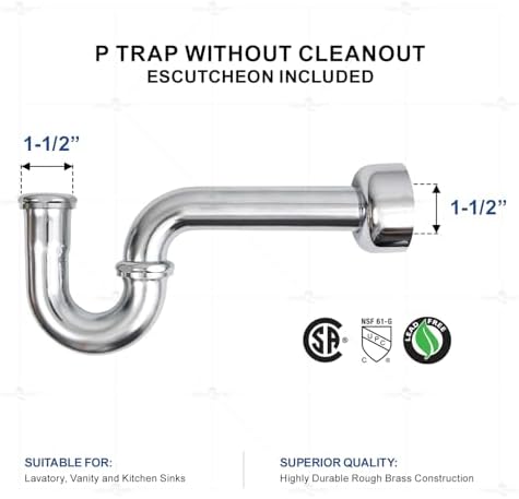Highcraft 34934-T Trap with Box Escutcheon, - Image 3