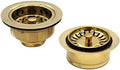 Westbrass CO2165S-01 COMBO PACK 3-1/2" Post Style Large Kitchen Sink Basket by Westbrass