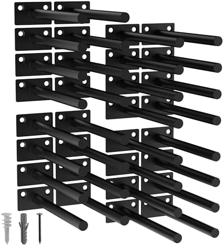 LEOPO 32-Pack 6 inch Floating Shelf Brackets, Hidden Shelf Bracket by FinestHomeDecor