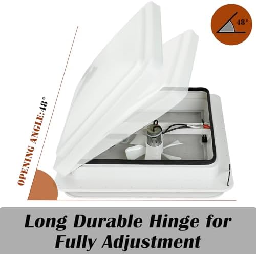 14" RV Roof Vent for Camper Trailer Universal White Lid Roof Vent - Image 5