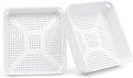 2 Pcs 8.3 Inch Floor Sink Drain Cover, Square Drain Basket Alternative by moonoom