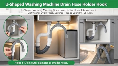 U‑Shaped Drain Hose Hook, Dishwasher Drain Hose Bracket - Image 5