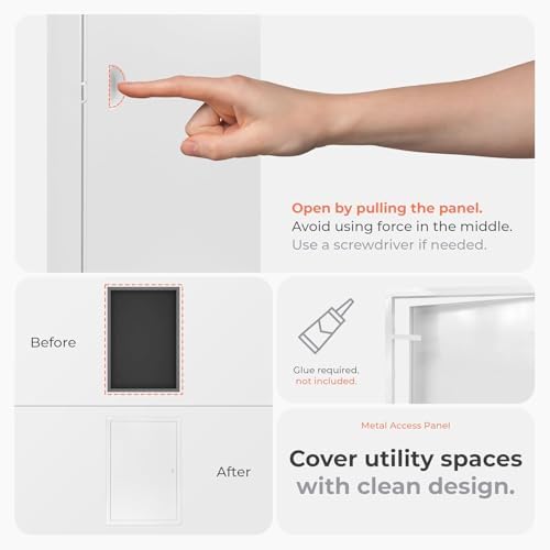 6 x 12 Inch Metal Access Panel for Drywall - Image 3