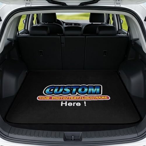 ELEQIN Custom Personalized Car Trunk Mat, Add Your Own Photo Non Slip Backing by ELEQIN