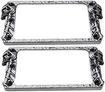 Guyker Metal Flat Humbucker Cover, Pickup Mounting Ring Set by guyker