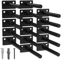 LEOPO 16-Pack 5 inch Floating Shelf Brackets, Hidden Shelf Bracket by FinestHomeDecor