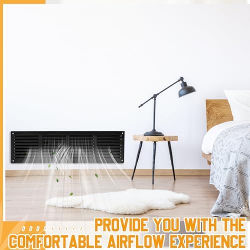 Colingmill 1 Pcs Decorative Return Air Vent Cover 32 x 8.5 x 3/4 Inch Black MDF - Image 6