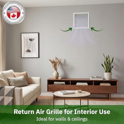 Byson Aluminum Return Air Grille Fixed Louvre Black Powder Coated - Image 3