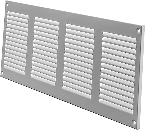 Repa Market 2-Pack Air Vent Cover 16x6 Inch White Galvanized Steel Louvered - Image 7