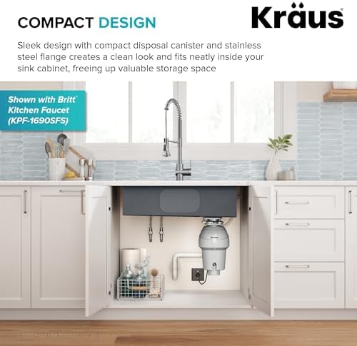 KRAUS WasteGuard 3/4 HP Continuous Feed Garbage Disposal - Image 4