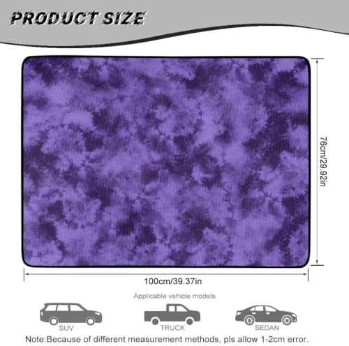 Purple Waterproof Car Trunk Mat 29"x39" - Image 7