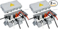 Hrensaw Medium Outdoor Electrical Box, Weatherproof Connection Box w/6 Cable by Hrensaw