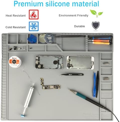 Kaisi Large Soldering Mat, Silicone Solder Mat, Magnetic Work Mats - Image 5