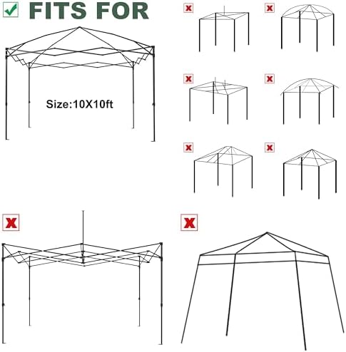 10x10 Canopy Replacement Top - Image 6