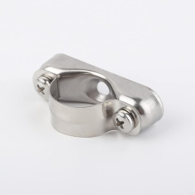 SCRTB Pipe Support Strap 10 Pcs Stainless Steel Split Ring Hanger, Pipe Clamps - Image 5