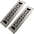 Howeall 2x10 Inches 2 Pack Heavy Duty Walkable Floor Register Easy Adjust Air by Howeall