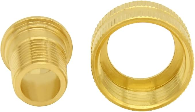 Joywayus 2PCS Brass Swivel Pipe Fitting 3/4" GHT Female x 3/8" NPT Male | - Image 6