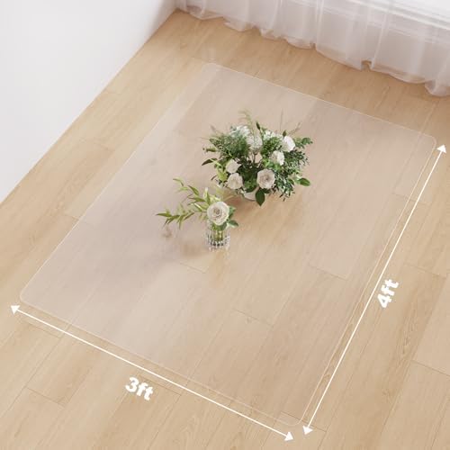 3'×4' Area Mat for Hard Floor, Plastic Floor Mat for Litter Boxes - Image 2