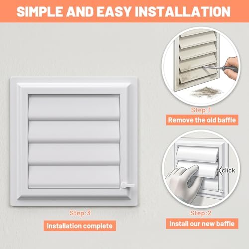 4 Pack Dryer Vent Flap Cover Replacement Exhaust Vent Covers Panel - Image 3