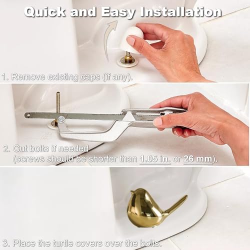Ceramic Bird Toilet Bolt Covers Decorative Toilet Bolt Caps, Toilet Screw Cover - Image 6