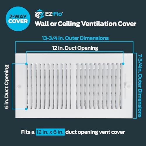 EZ-FLO 12 x 6 Inch Air Vent Cover - Image 2