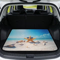 Summer Starfish Beach Gear Trunk Mat 29"x39" by Darisoco