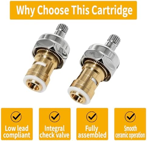 21-308L Cold Valve Repair Kit–1/4 Turn Ceramic Cartridge, Not Include Handle - Image 5