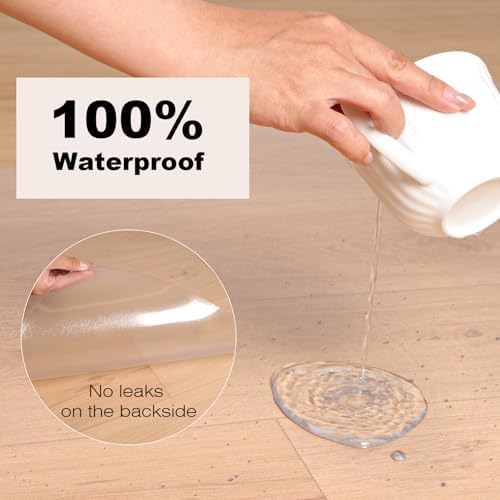 3′ x 4′ Heavy-Duty Vinyl Floor Mat, Waterproof Plastic Rug Cover - Image 2