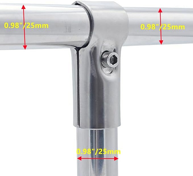 6 Sets of T Clamps, Stainless Steel, Pipe Clamps - Image 3