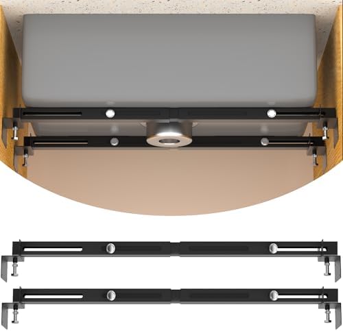Undermount Sink Brackets, Adjustable Undermount Sink Support, Heavy Duty Under by KOSEOO