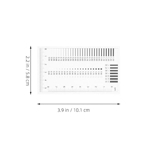 Lurrose Transparent Crack Width Gauge Spot Detection Ruler Pocket Size Ruler - Image 3