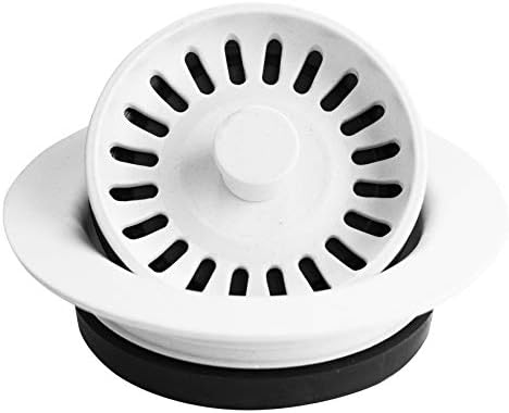 Karran Quartz QDFWH 3-1/2 in. Kitchen Sink Decorative Disposal Flange in White by Karran