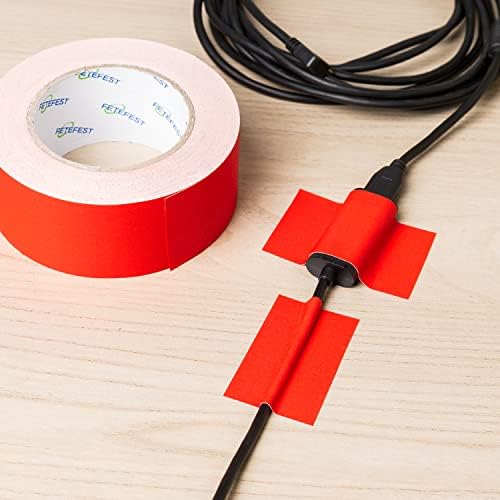 Gaffers Tape Red 4 Rolls Pack in Bulk Heavy Duty, Non-Reflective No Residue - Image 6